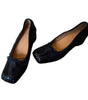 Cindy | Mary Jane Ballet Flats - Square Toe Sheepskin