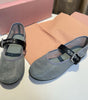 Mia | Mary Jane Ballet Flats - Breathable Mesh Buckle