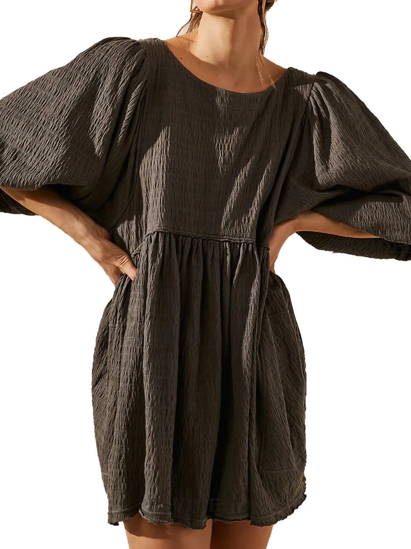 Ruched Cutout Babydoll Sundress | Selene
