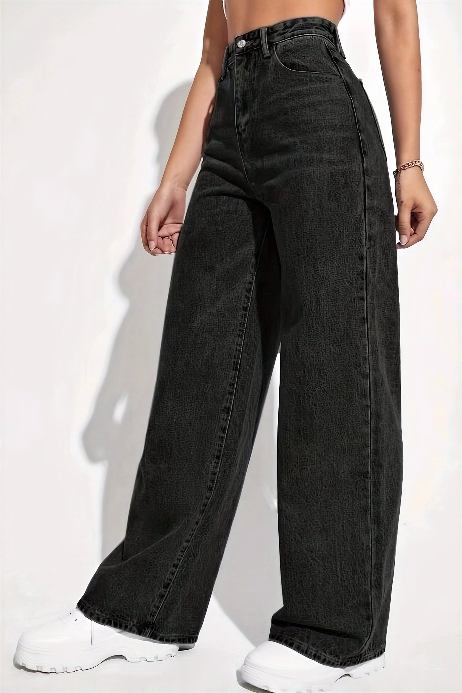 High-Waist Loose Straight Leg Jean | Sasha